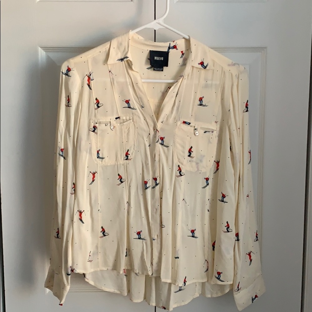 Anthropologie skier shirt